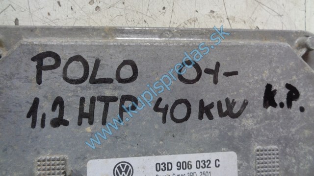 riadiaca jednotka na motor na vw volkswagen polo 1,2htp, 03D906032C